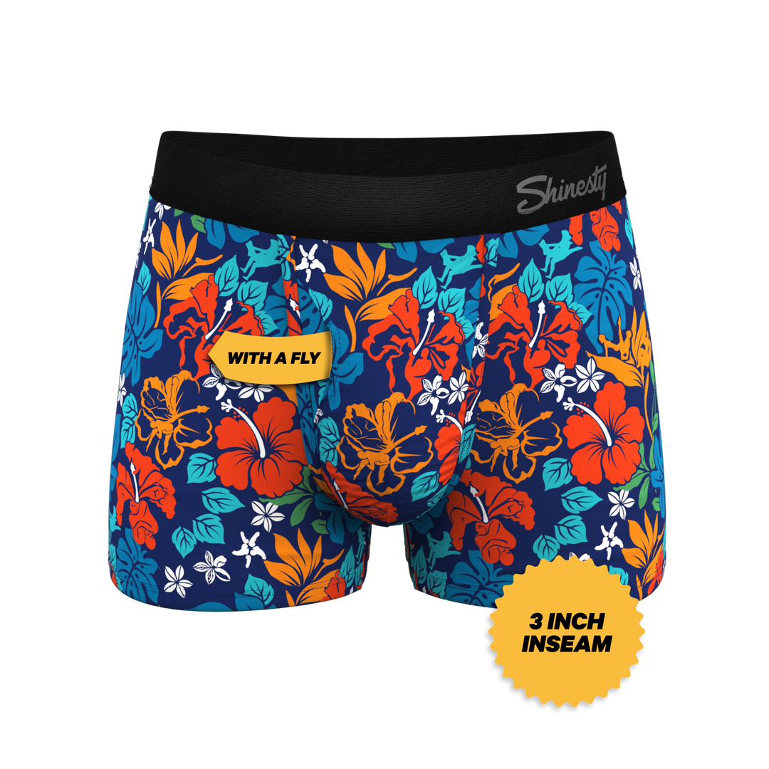 The Get Lei'd | Naughty Tropical Ball Hammock® Pouch Trunks Underwear