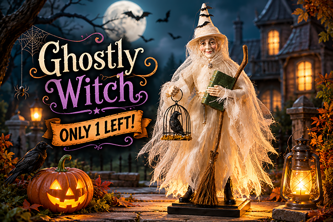 Ghostly Witch by Bethany Lowe Designs