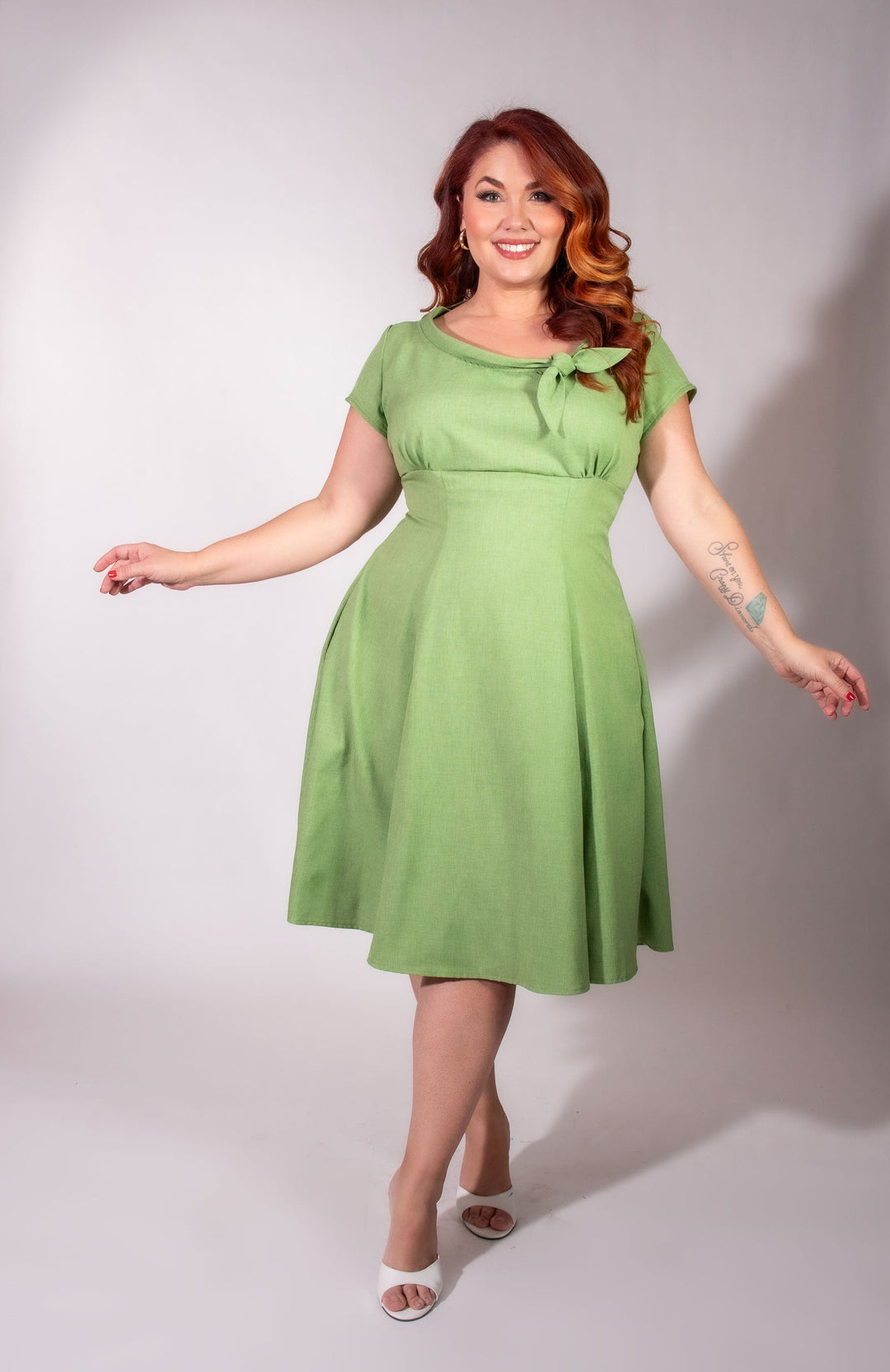 Beverly Dress- Pistachio