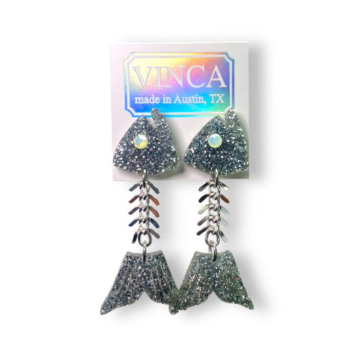 Gill-ty Pleasure Fish Bone Earrings