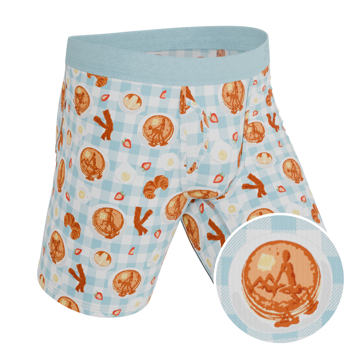 The Good Moaning | Naughty Breakfast Long Leg Ball Hammock® Pouch Underwear With Fly