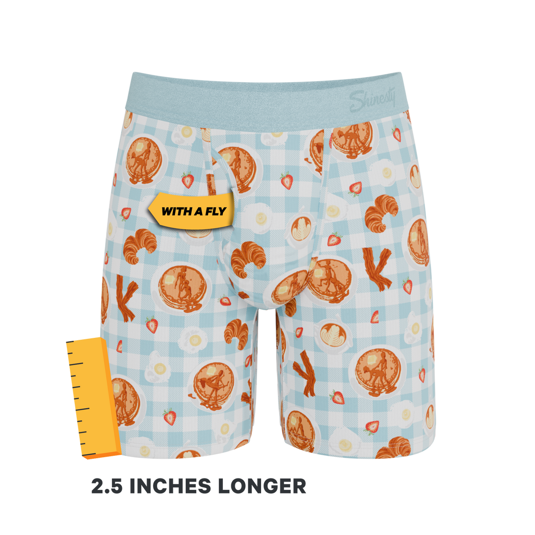 The Good Moaning | Naughty Breakfast Long Leg Ball Hammock® Pouch Underwear With Fly