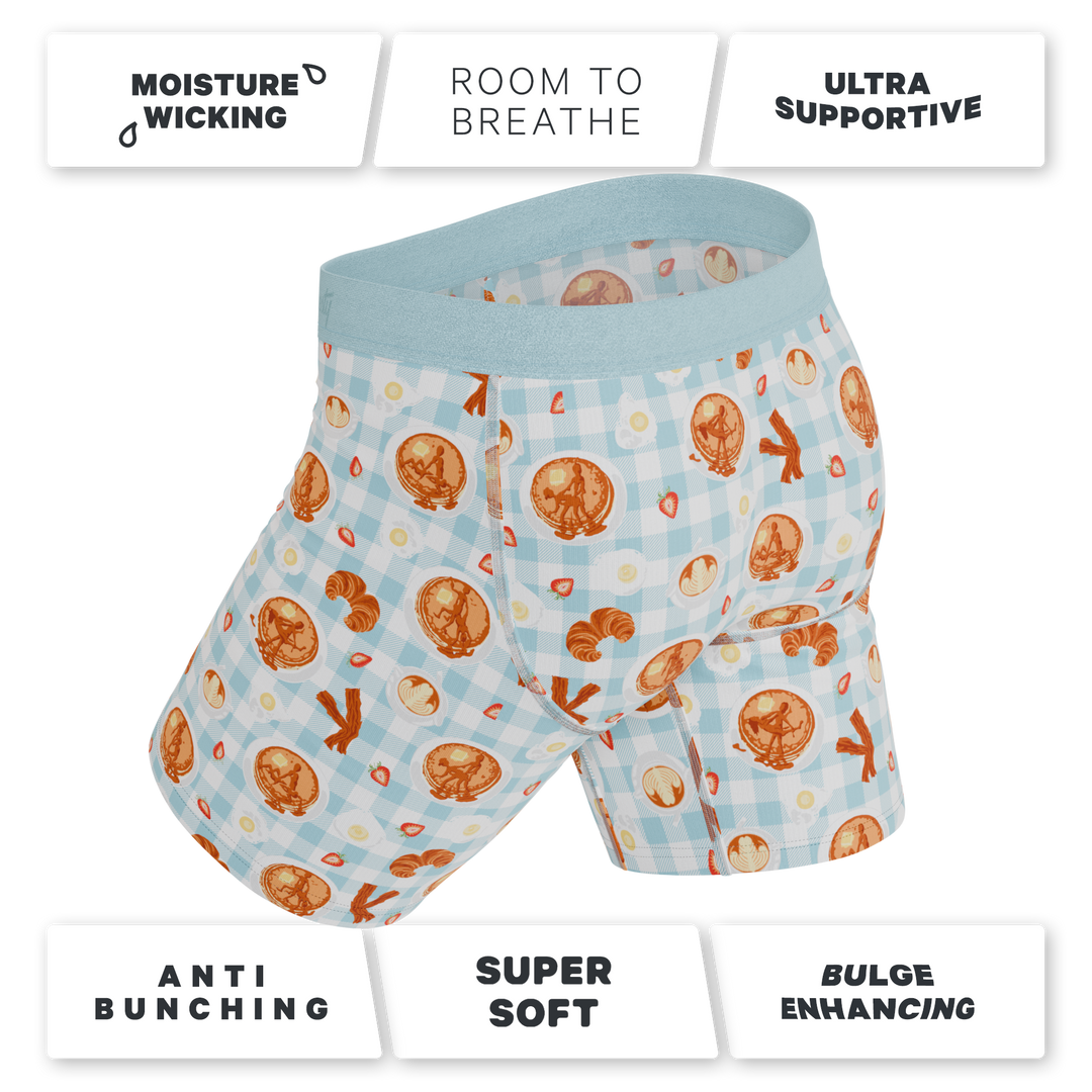 The Good Moaning | Naughty Breakfast Long Leg Ball Hammock® Pouch Underwear With Fly