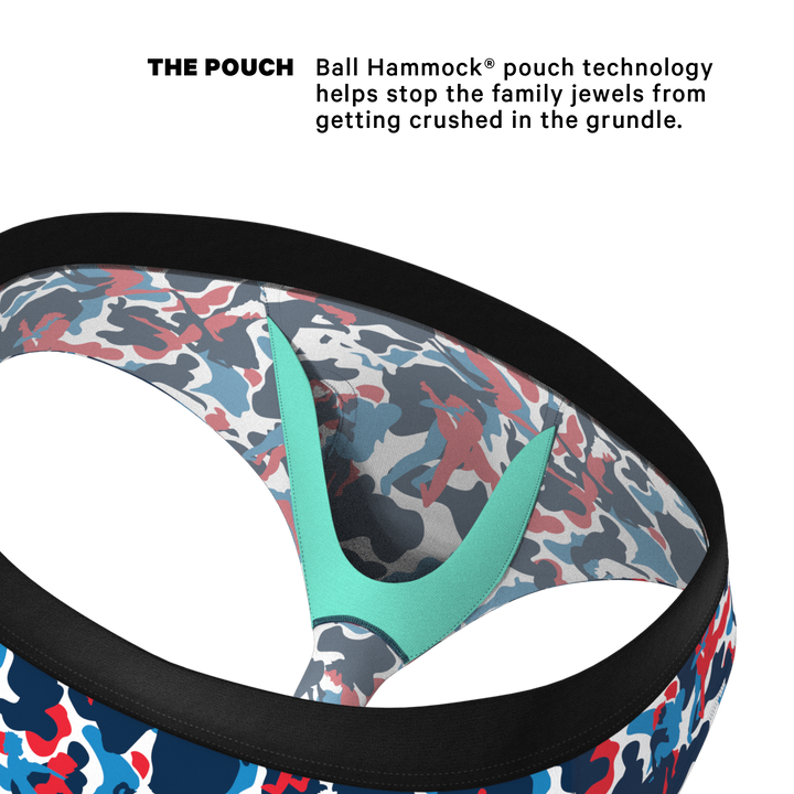 The Grand Finale | USA Camouflage Ball Hammock® Pouch Underwear Briefs