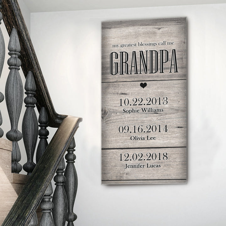 Grandfather's Name Sign