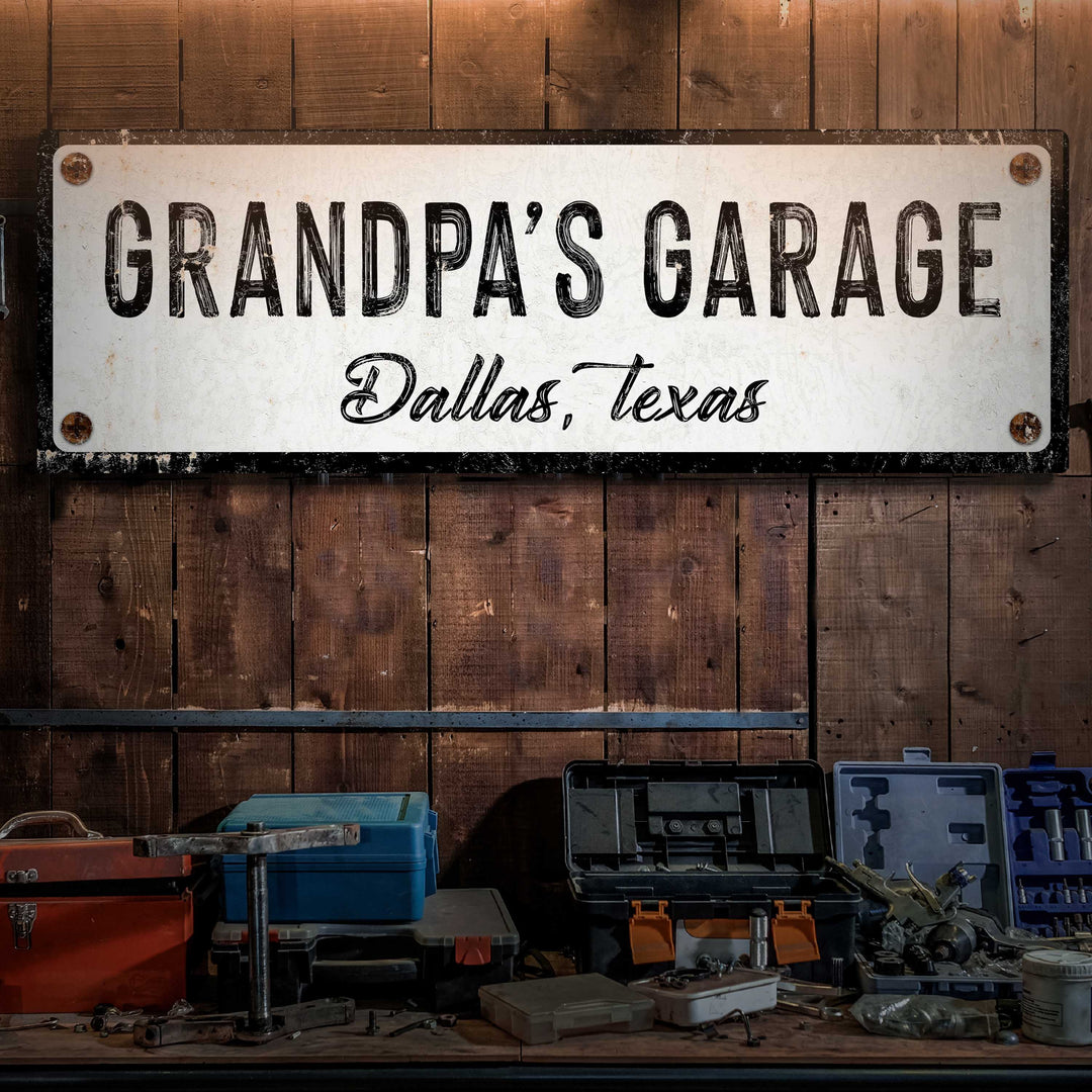Grandpa's Garage Sign
