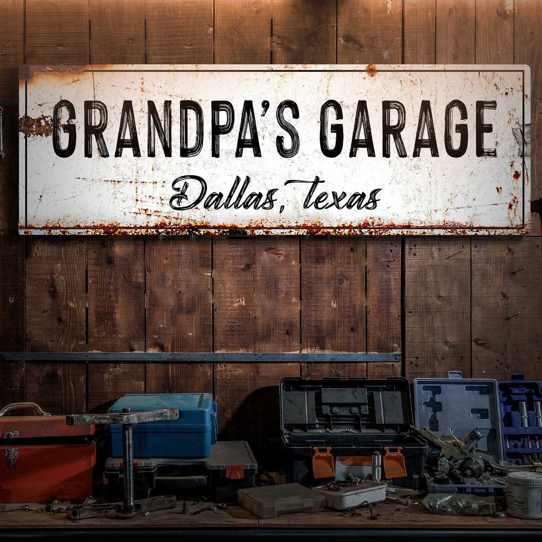 Grandpa's Garage Sign