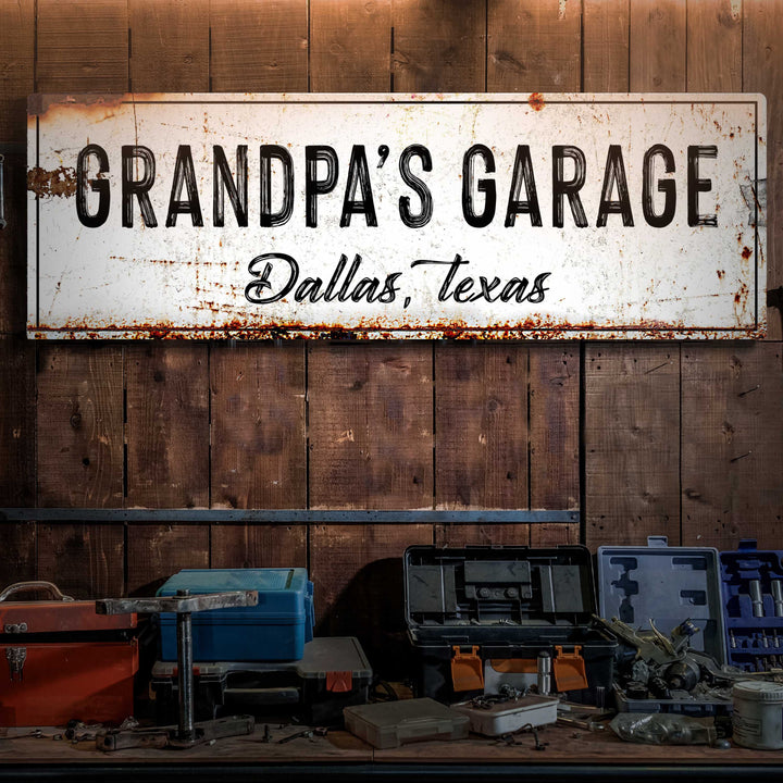 Grandpa's Garage Sign