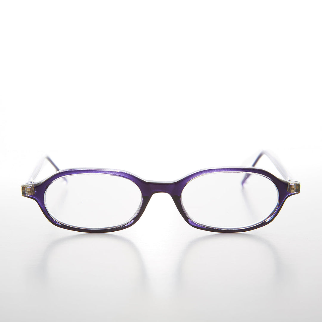 Small Oval Half Frame Reading Glasses - Holly