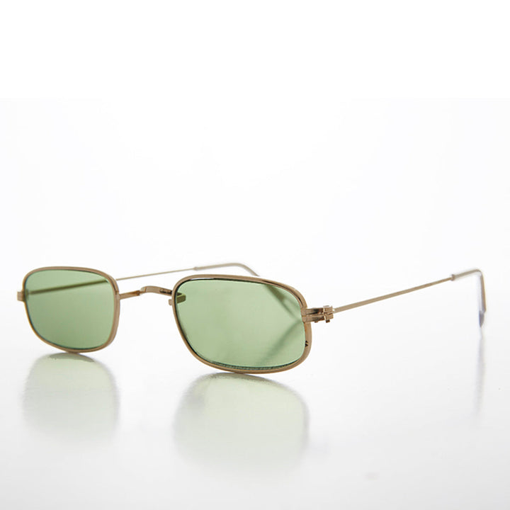 Rectangle Tinted Lens Hippy Vintage Sunglass - Hulu