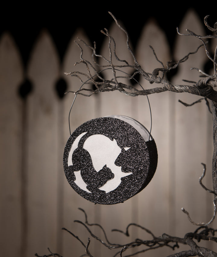 Cat in Moon Lantern by Bethany Lowe Designs, image 2