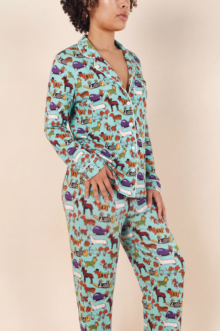 The Halloweenies | Halloween Dogs SleepDeep™ Women’s Long Sleeve Pajama Set