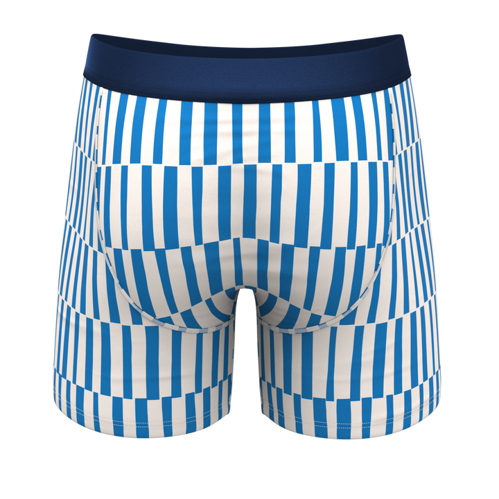 The Hamptons | Blue Mosaic Stripe Ball Hammock® Pouch Underwear