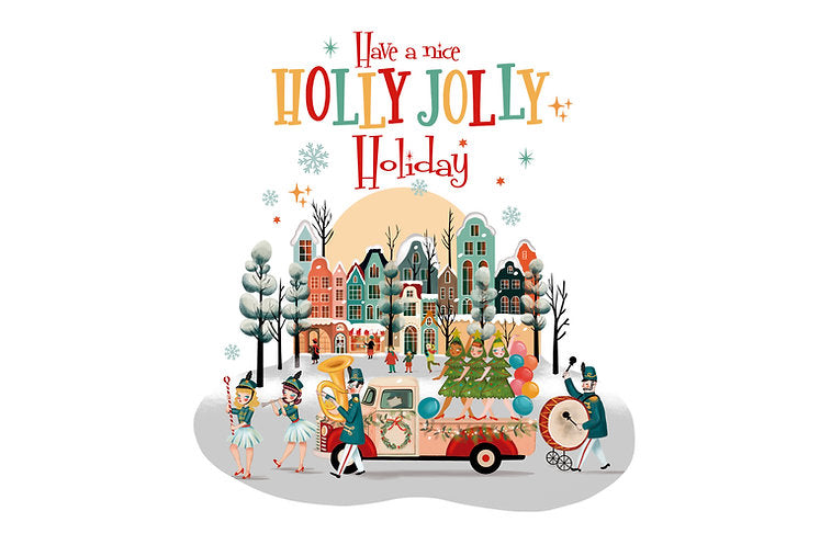 Holly Jolly Holiday T-Shirt by Laliblue