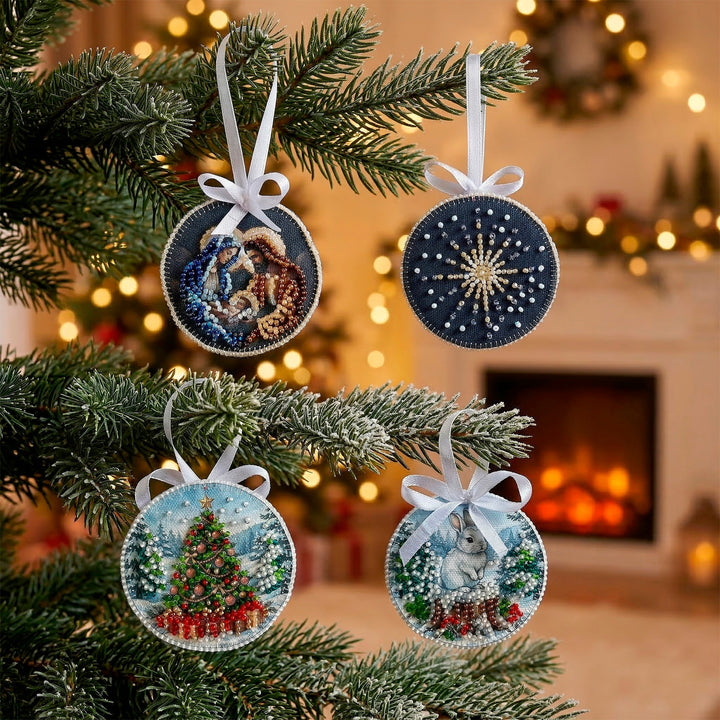 Holy Night Bead Embroidery Decoration Kit by Abris Art ABT-066