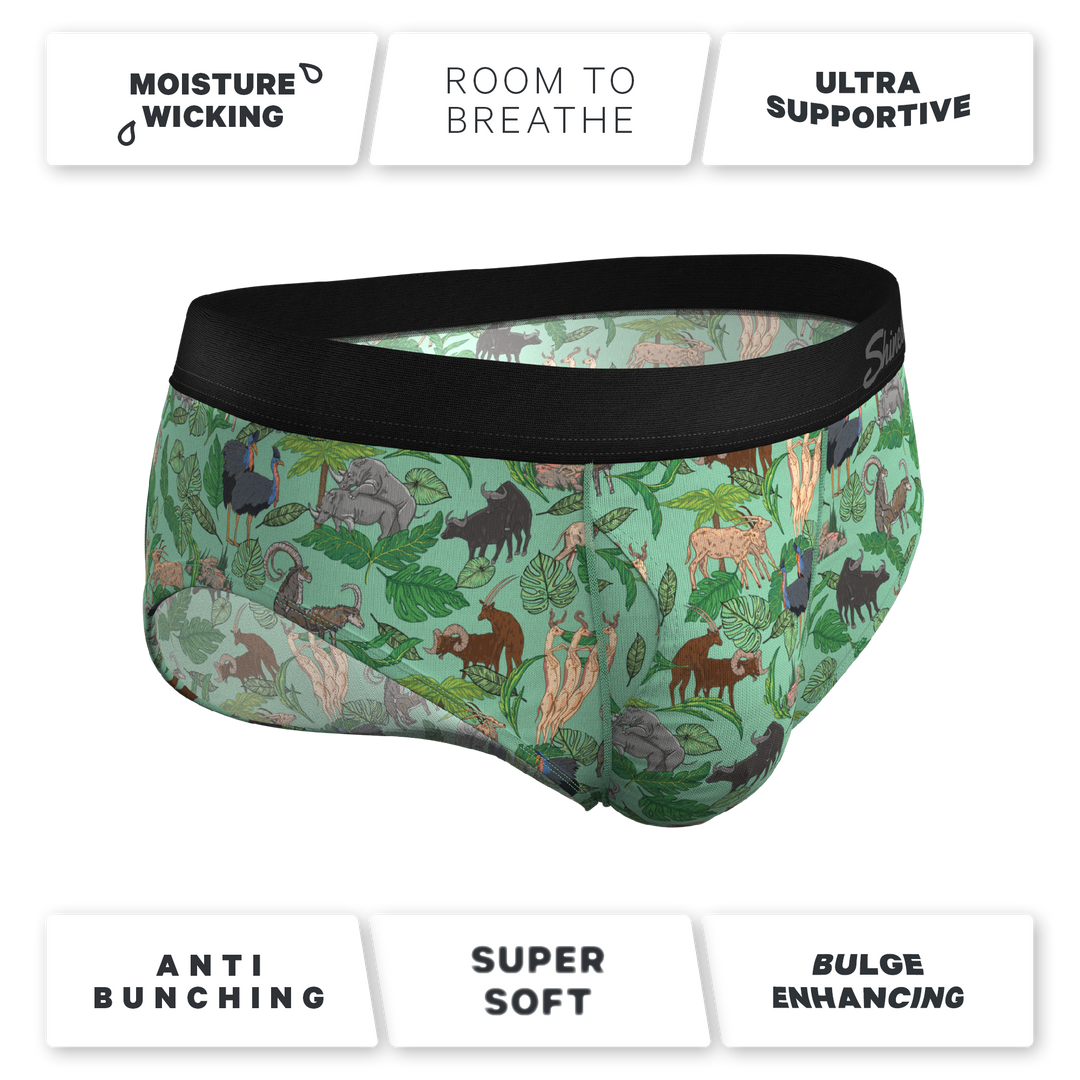 The Hornography | Tropical Animals Ball Hammock® Pouch Underwear Briefs