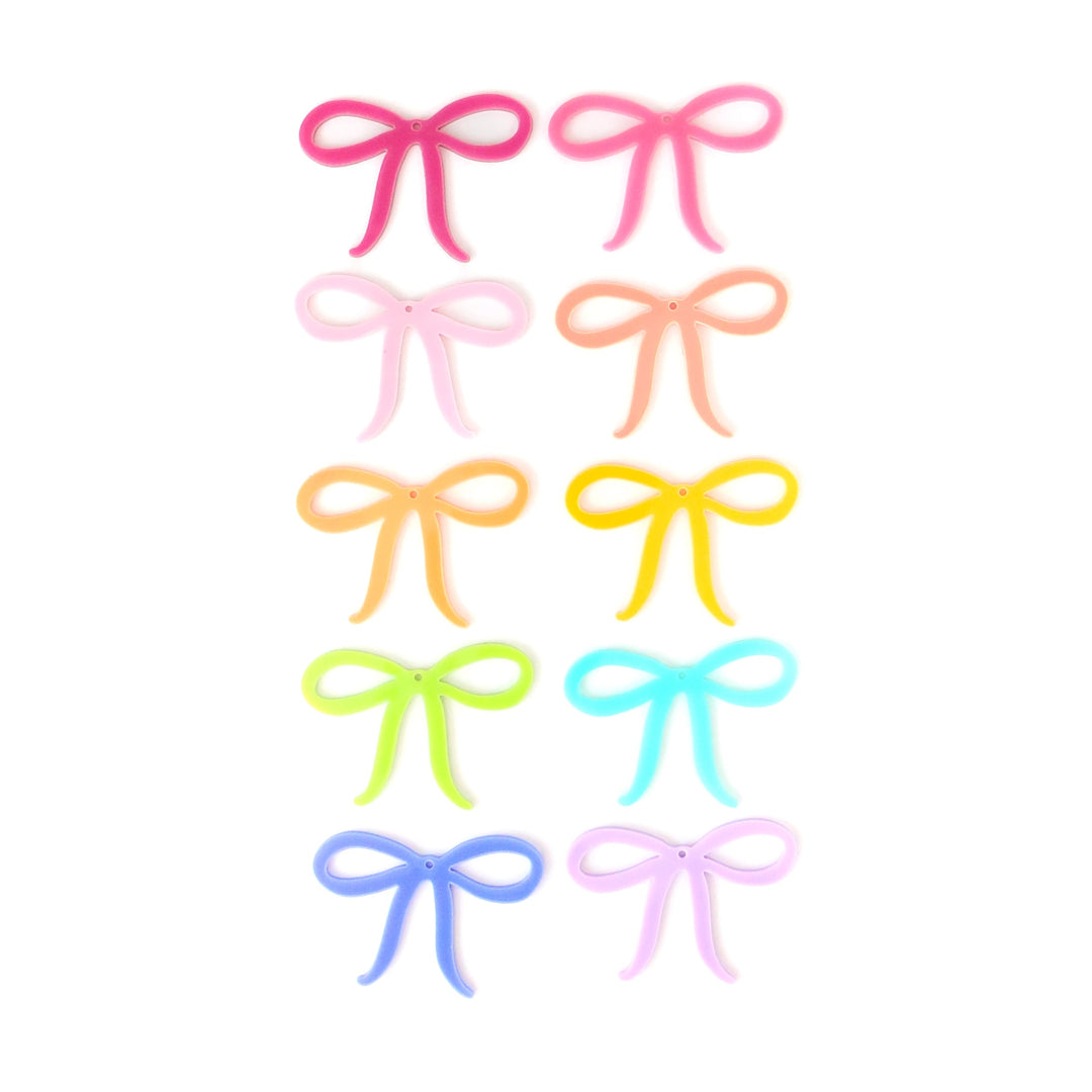 Acrylic charms - bows