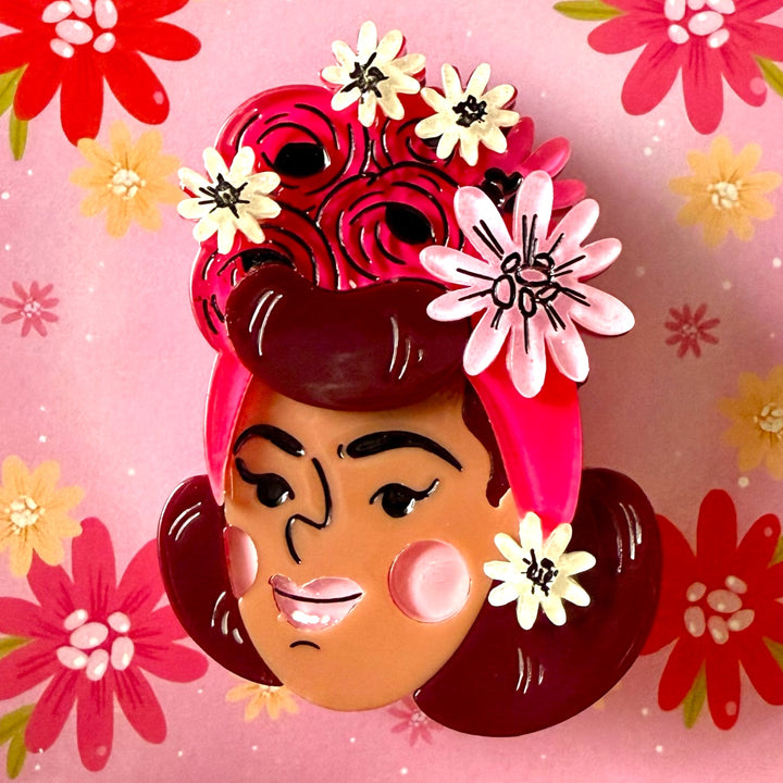 Rosita Brooch by Marla VonDuta x Lipstick & Chrome