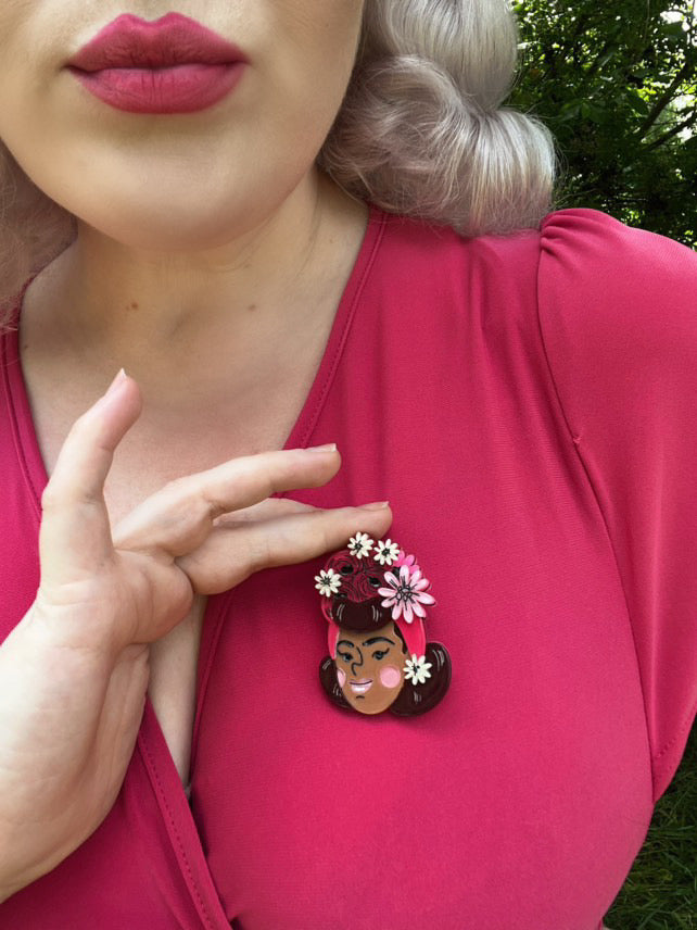 Rosita Brooch by Marla VonDuta x Lipstick & Chrome