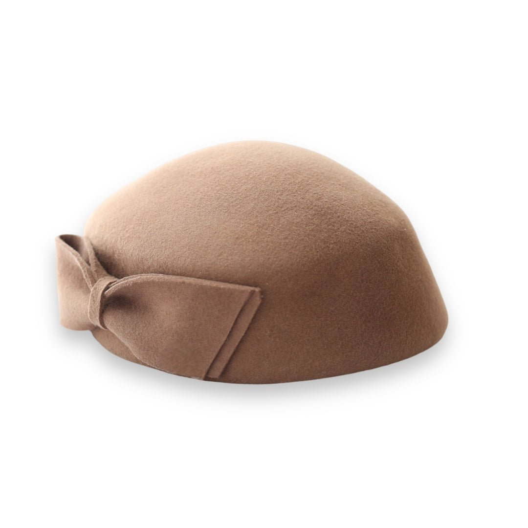 The Head-Turner Structured Beret by Lipstick & Chrome -TAN