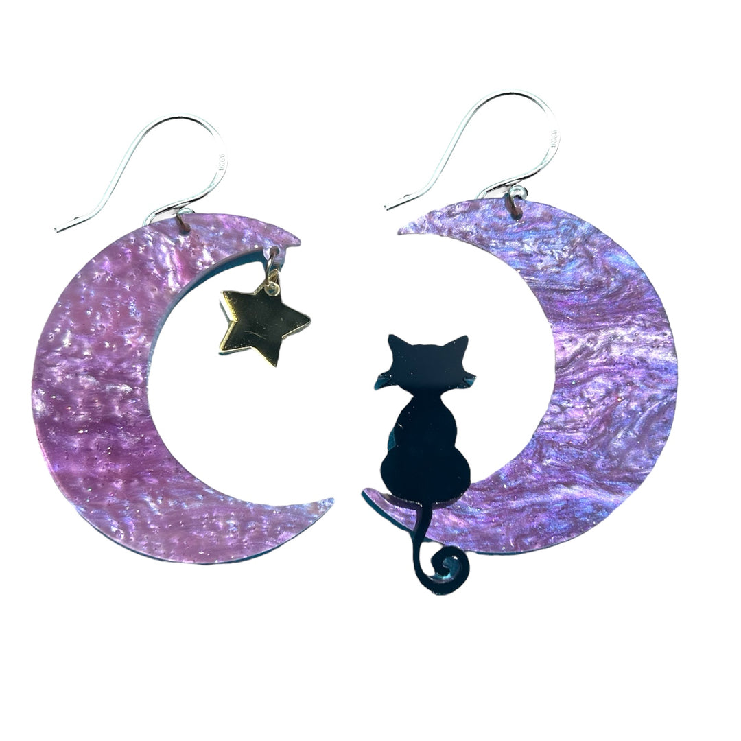 Midnight Magic Earrings XL Statement Earrings