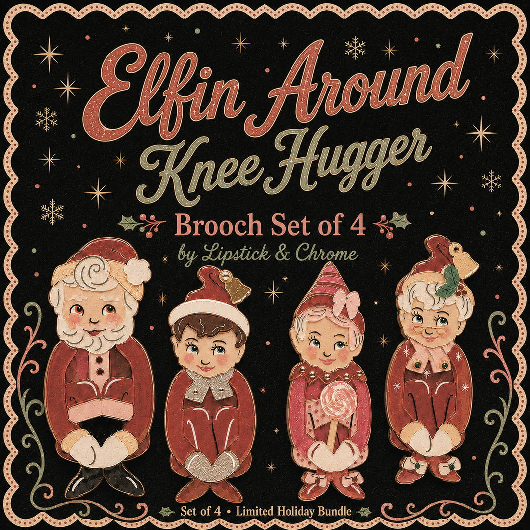 Elfin Around KneeHugger Brooch Set of 4