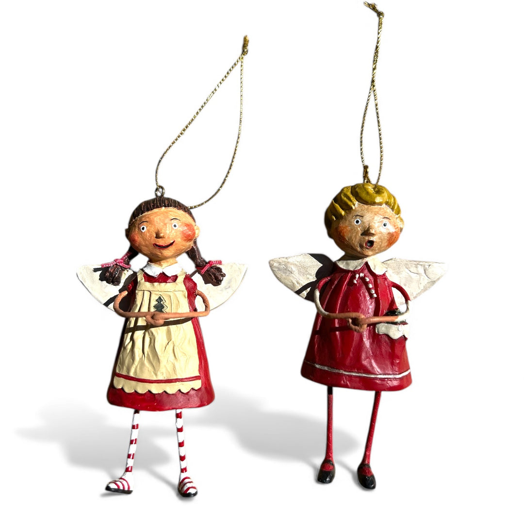 Unboxed Christmas Angels Lori Mitchell Collectible Ornament Set RETIRED & RARE