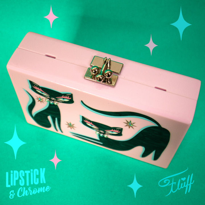 Kitty Chic Inlaid Acrylic Handbag by Miss Fluff x Lipstick & Chrome