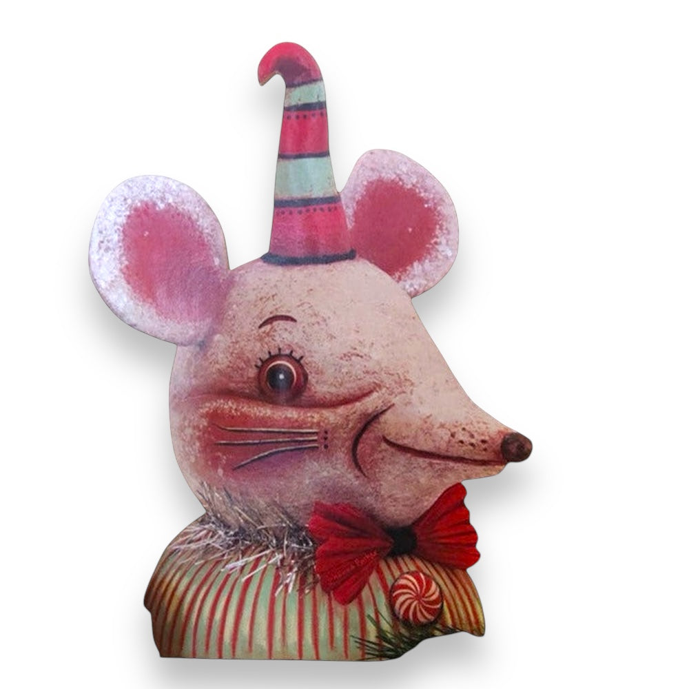 Johanna Parker Christmas Mouse Wood Cutout