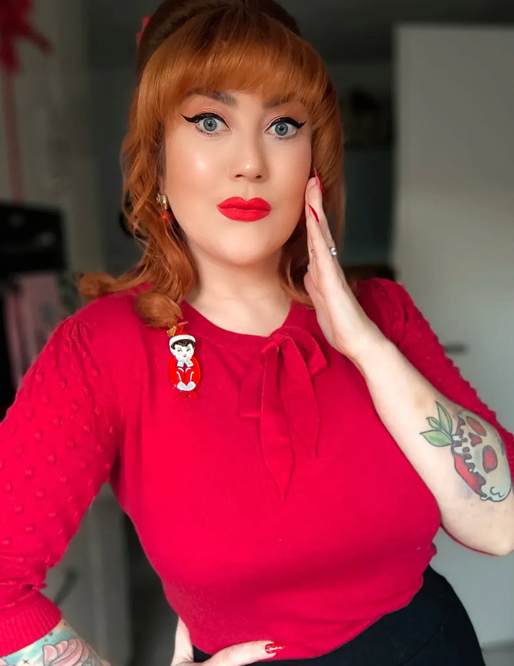 Merry Mischief Brooch by 50's Vintage Dame x Lipstick & Chrome