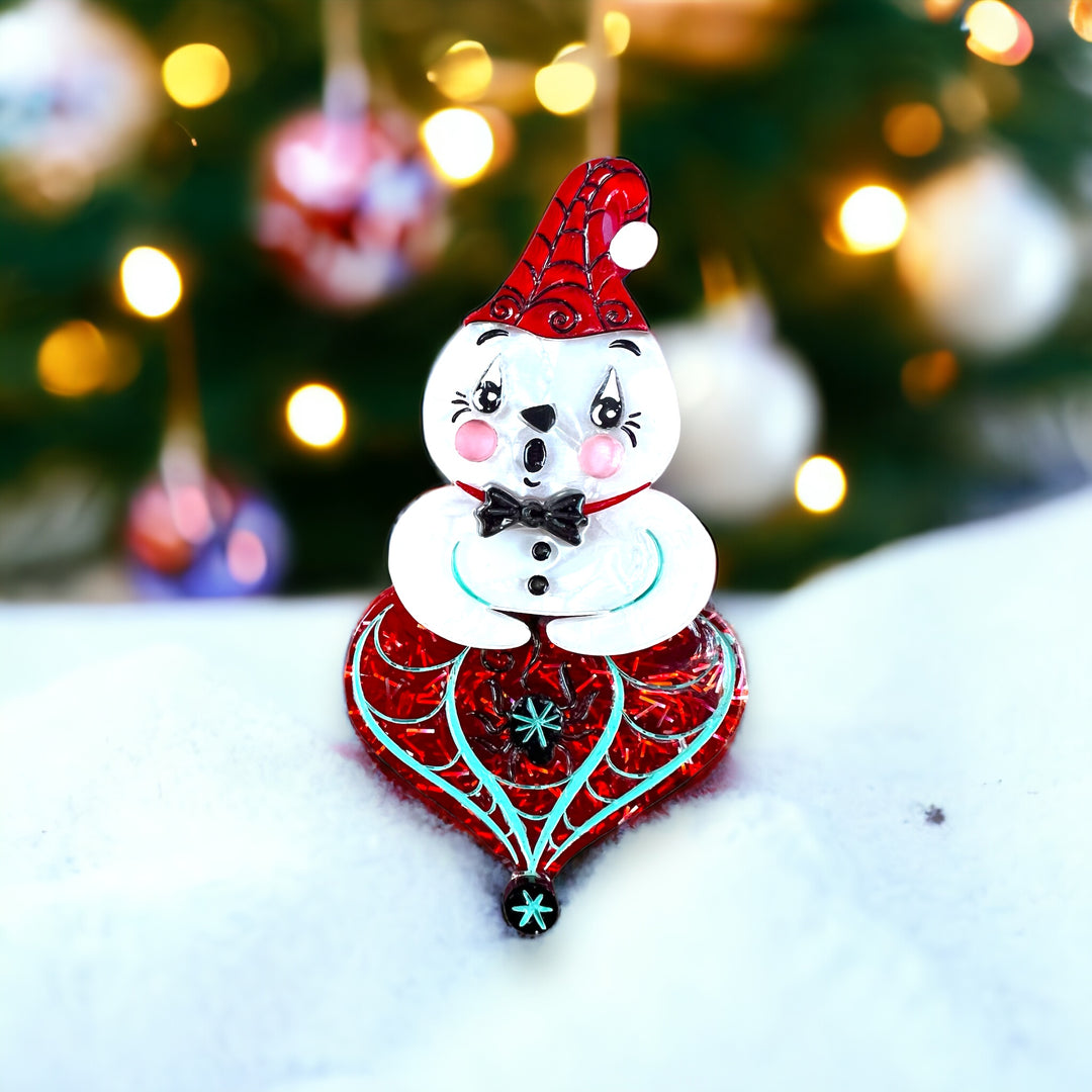 Spooky Ghostie Spookmas Brooch by Lipstick & Chrome x Johanna Parker