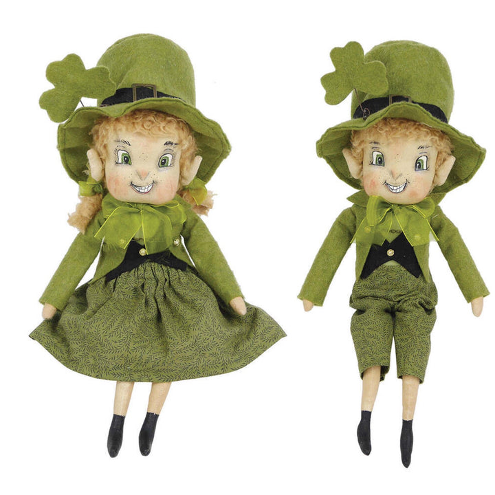 Keiran & Kerry Leprechaun Gathered Traditions Doll Set by Joe Spencer