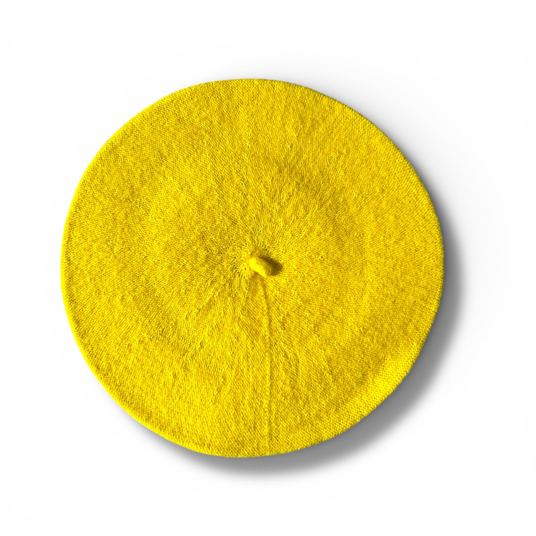 The Looker Classic French Beret - Light Yellow