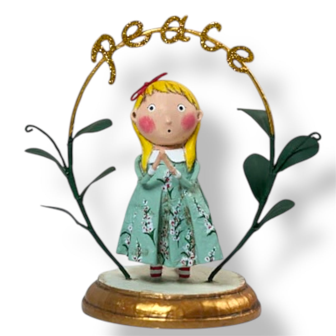 Praying for Peace Christmas Figurine by Lori Mitchell *NEW for 2025*