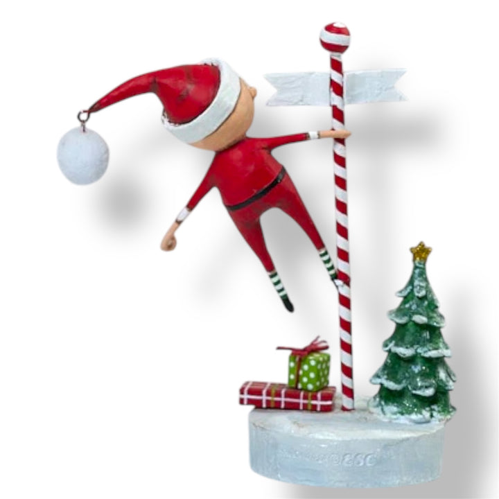 Swinging into Christmas Santa Figurine by Lori Mitchell *NEW for 2025*