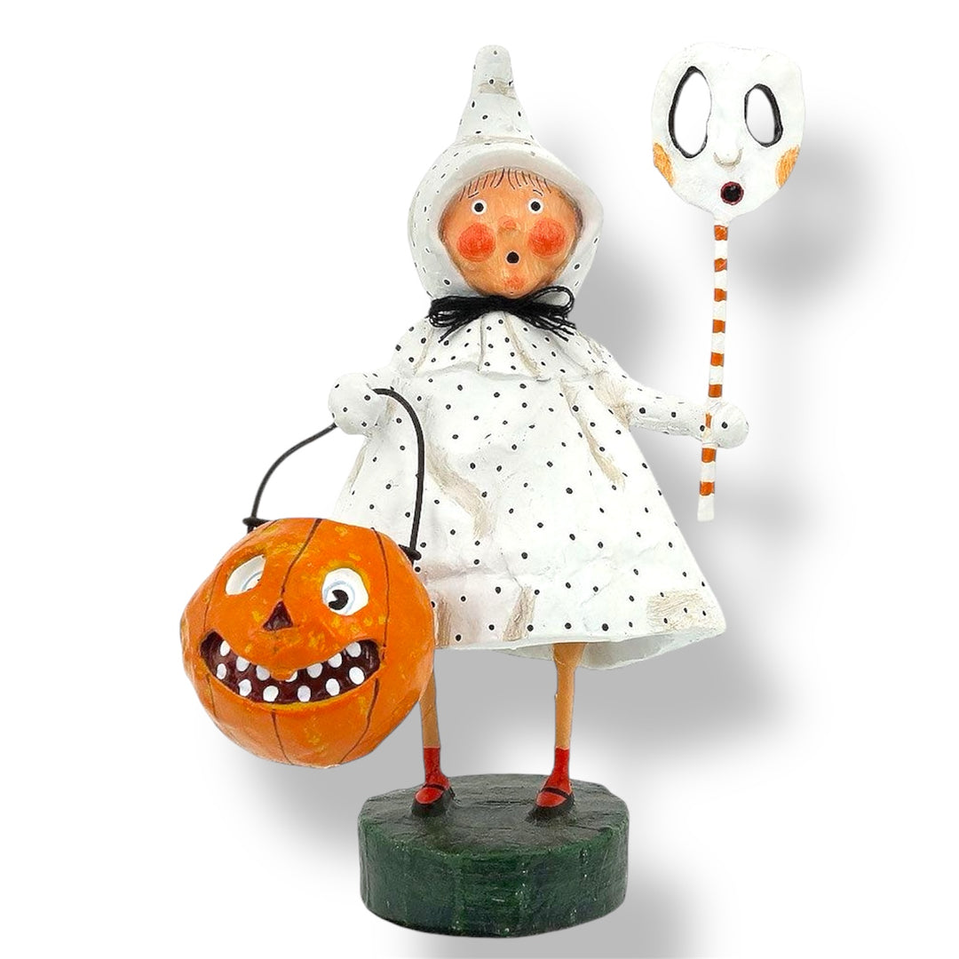 Polk-A-Dottie Boo Halloween Lori Mitchell Collectible Figurine