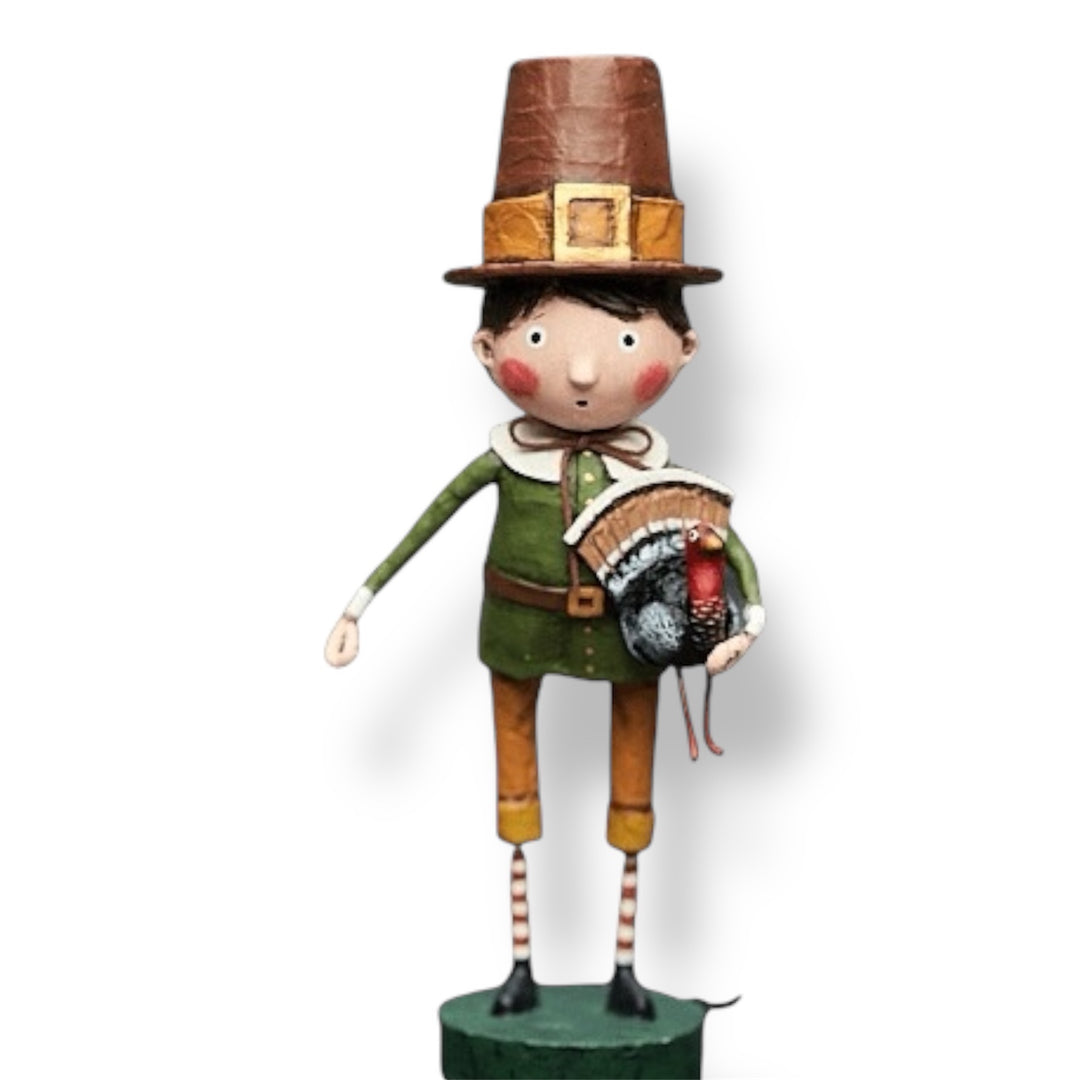 Palmer Pilgrim Thanksgiving Figurine by Lori Mitchell