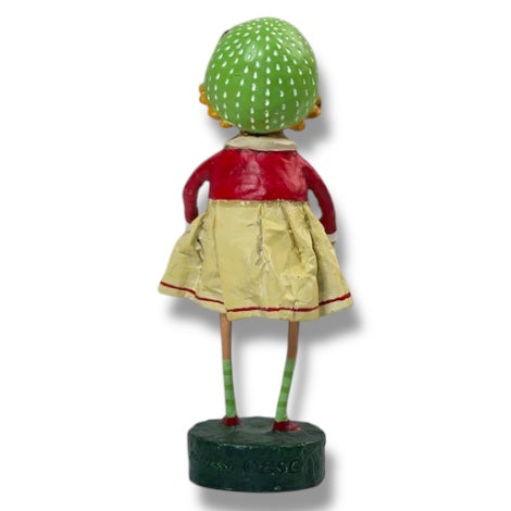 Holly Christmas Caroler Figurine by Lori Mitchell