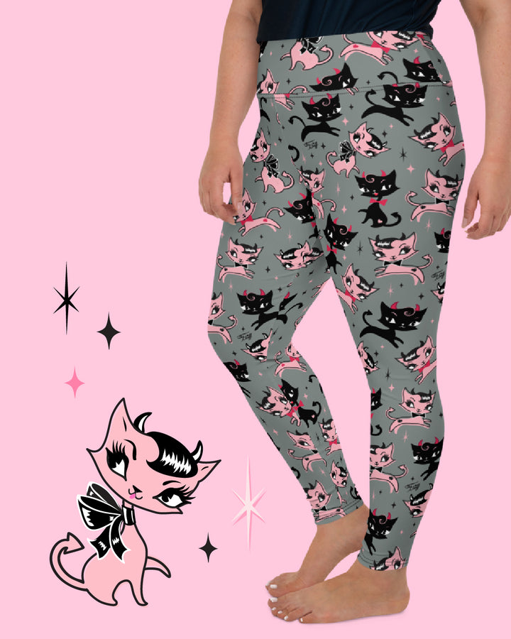 "Bad Kitty" Leggings by Miss Fluff x Lipstick & Chrome