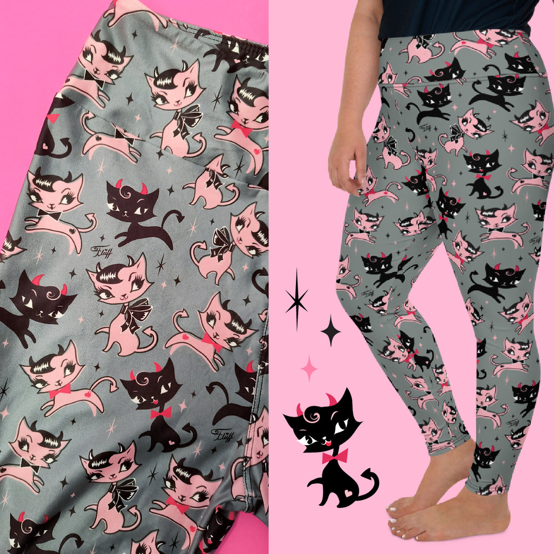 "Bad Kitty" Leggings by Miss Fluff x Lipstick & Chrome