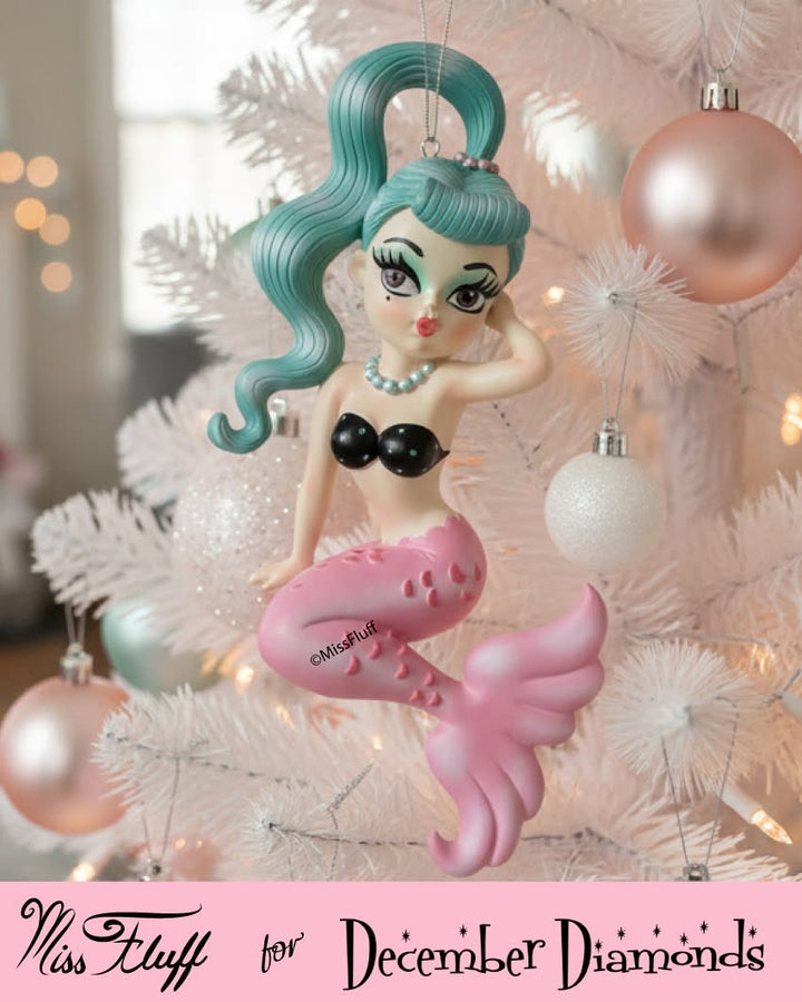 Dolly Mermaid Ornament by Miss Fluff