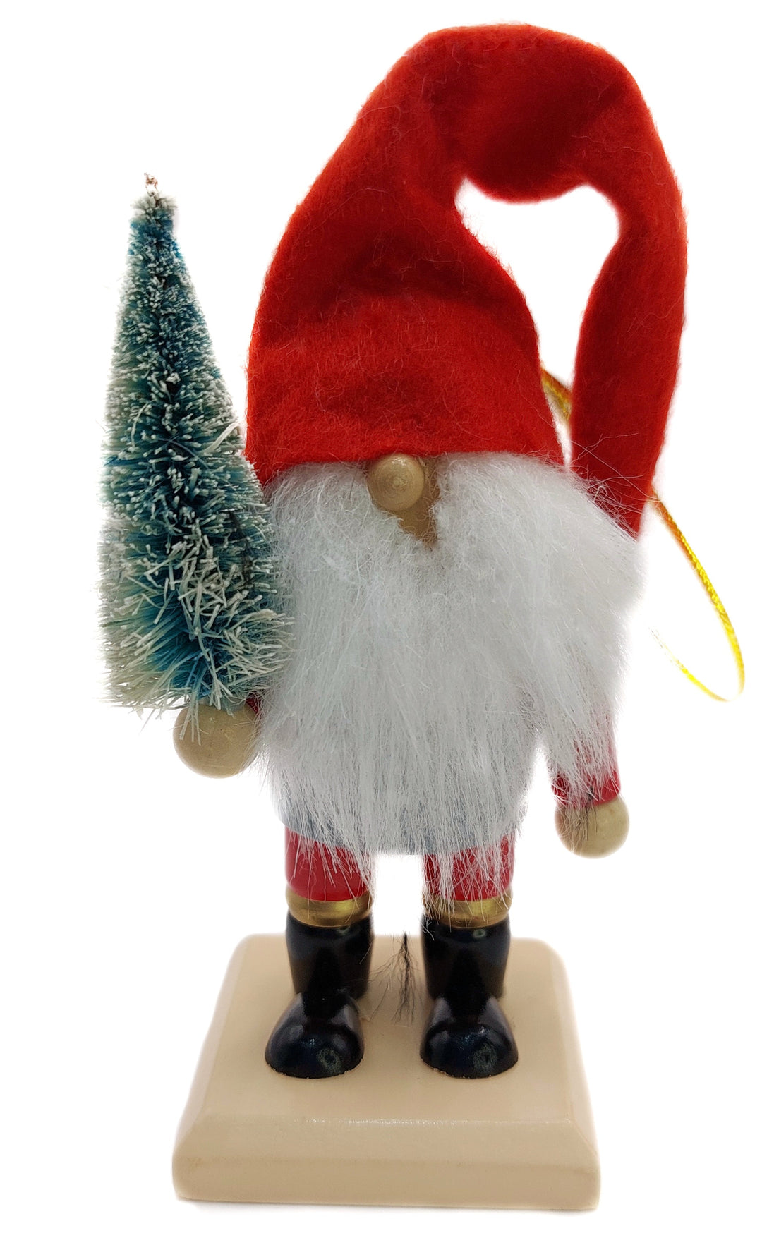 Christmas Gnomes Set. Wizardi Classic Wooden Festive Decoration F07M14-14