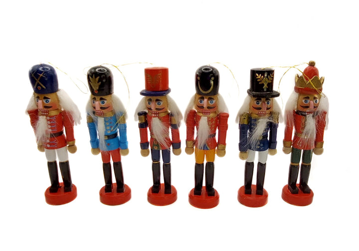 Christmas Nutcracker Set. Wizardi Classic Wooden Festive Decoration F07M14-8-N01002