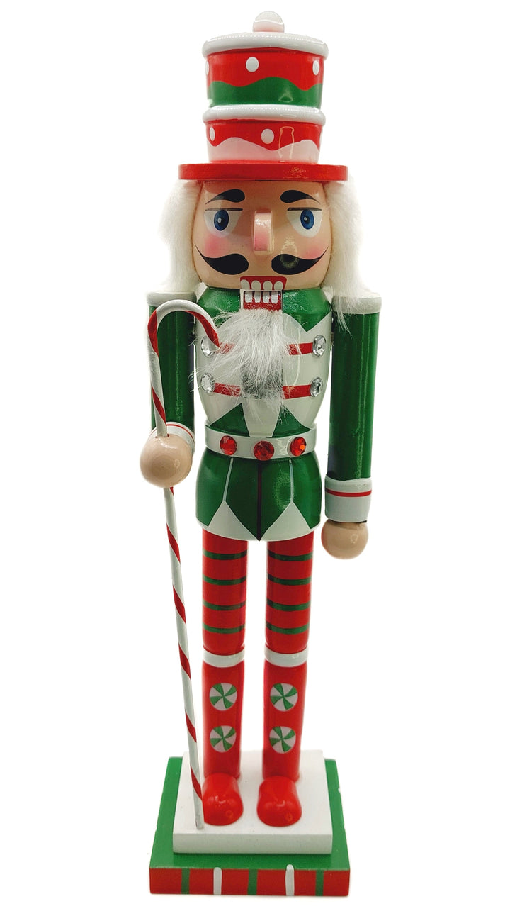 Christmas Nutcracker. Wizardi Classic Wooden Festive Decoration F07M14-31-N01702C