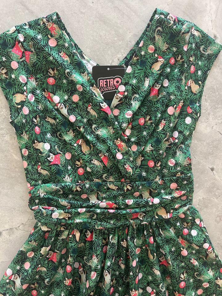 Holiday Cats Greta Dress