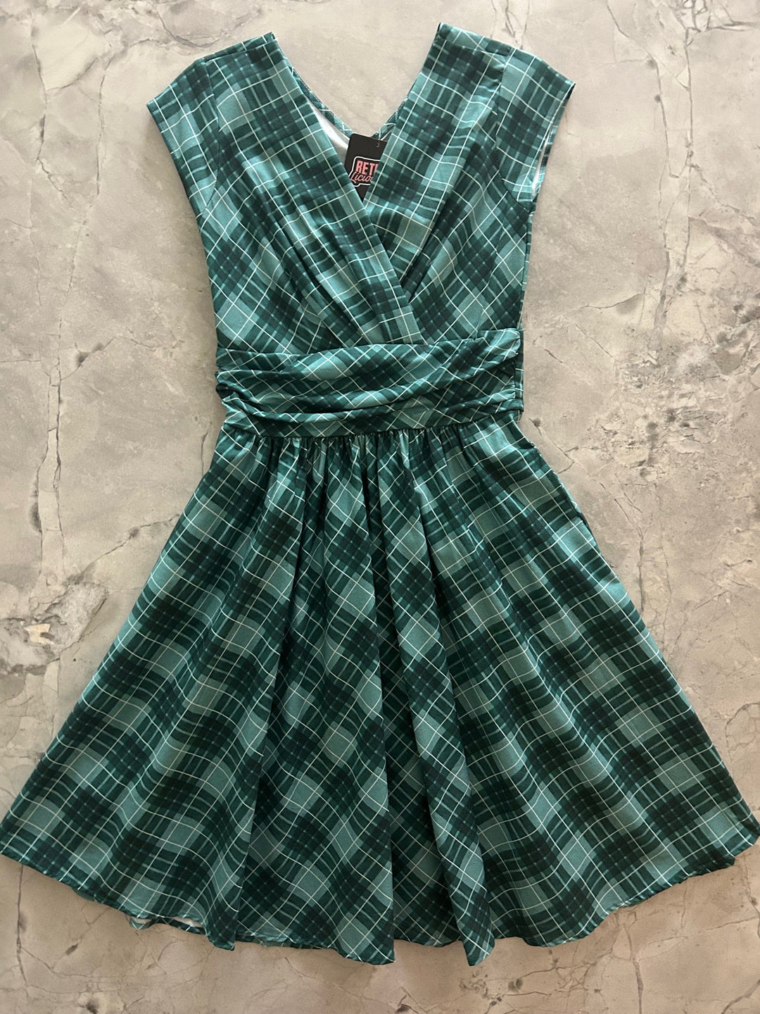 Green Plaid Greta Dress