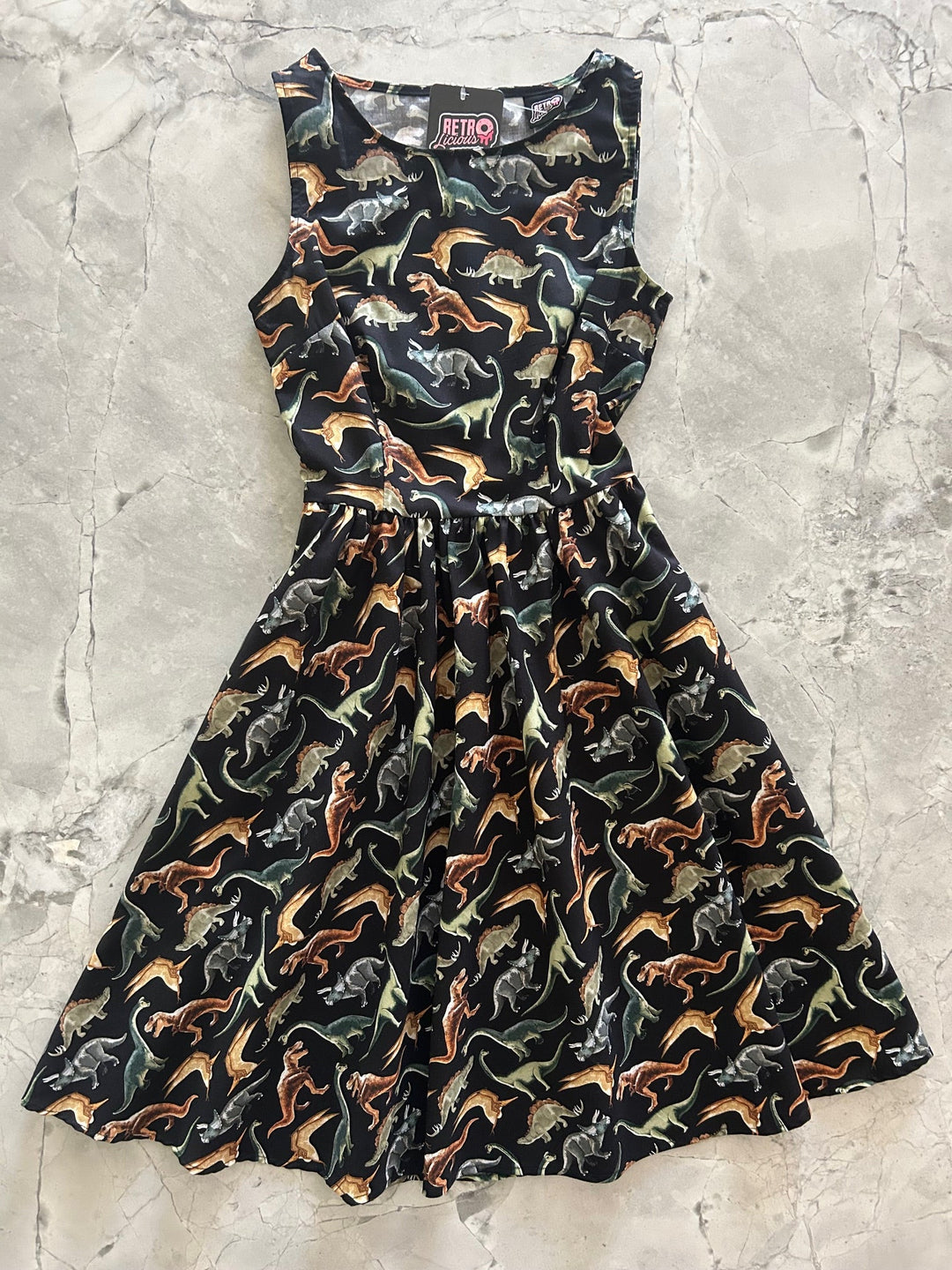 Dino Vintage Dress - 1X only, 1 left!
