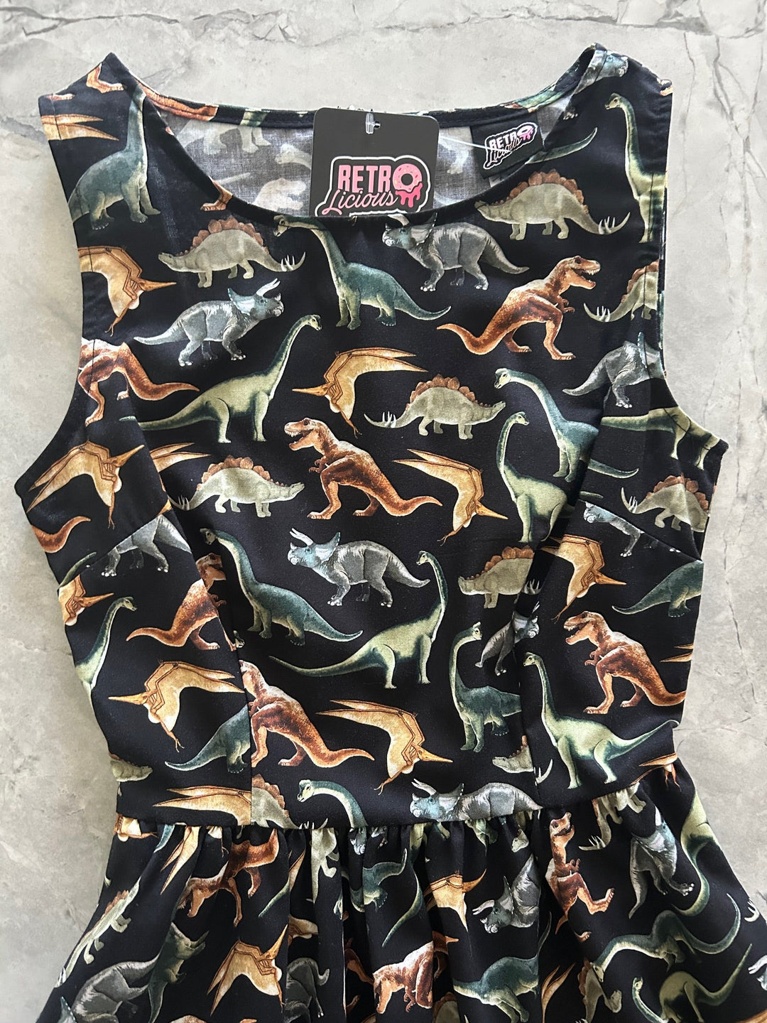 Dino Vintage Dress - 1X only, 1 left!