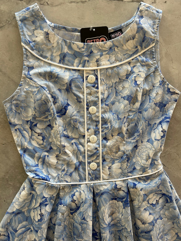 Elizabeth Dress in Sky Floral