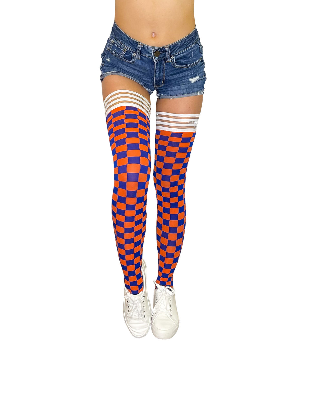 Game Day! - Orange & Blue Thigh-Highs
